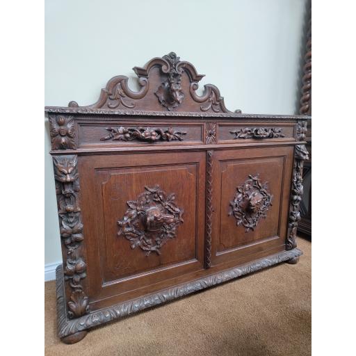 Antique Hunt Buffet / Sideboard