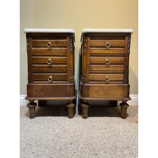 Antique Pair Of French Bedside Cabinets